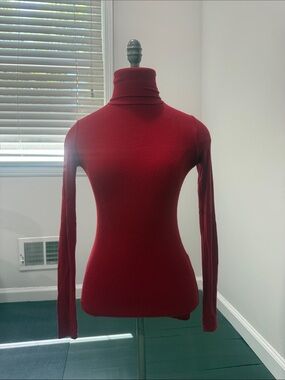 Polo by Ralph Lauren Cherry Red Turtleneck Sweater